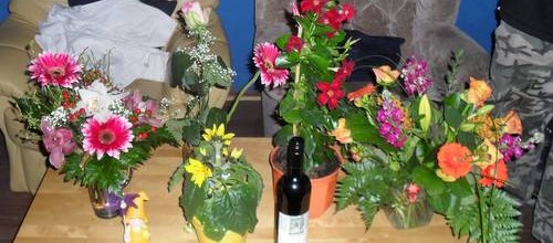 Ein Blumenmeer im Büro