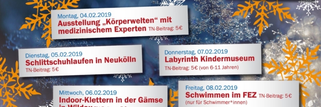 Winterferien: Tagesausflüge & Jugendfahrt nach Dänemark