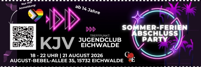 Jugendclub Eichwalde: SOMMERFERIENABSCHLUSSPARTY